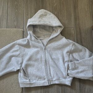 Garage Gray Zip-Up Hoodie